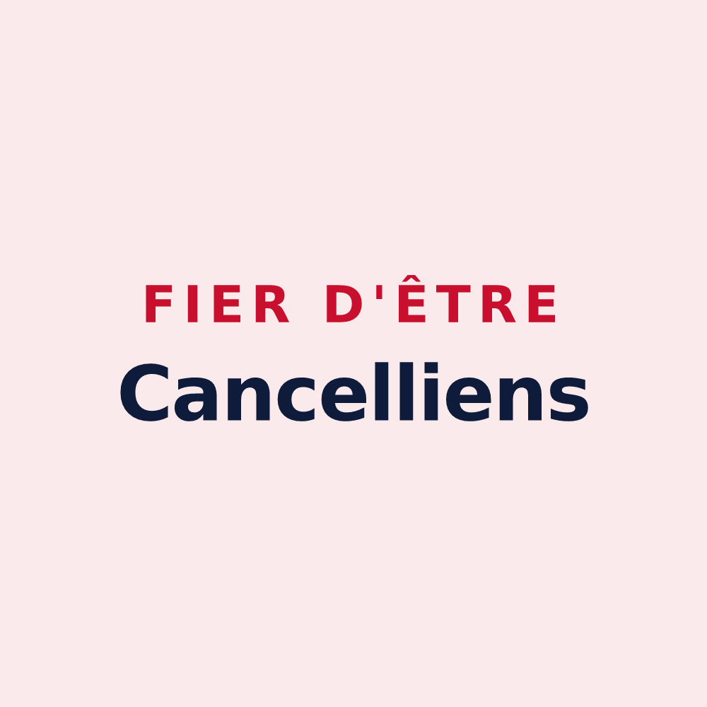 Magnet « Fier d'être Cancelliens » — design pour Chanceaux-sur-Choisille
