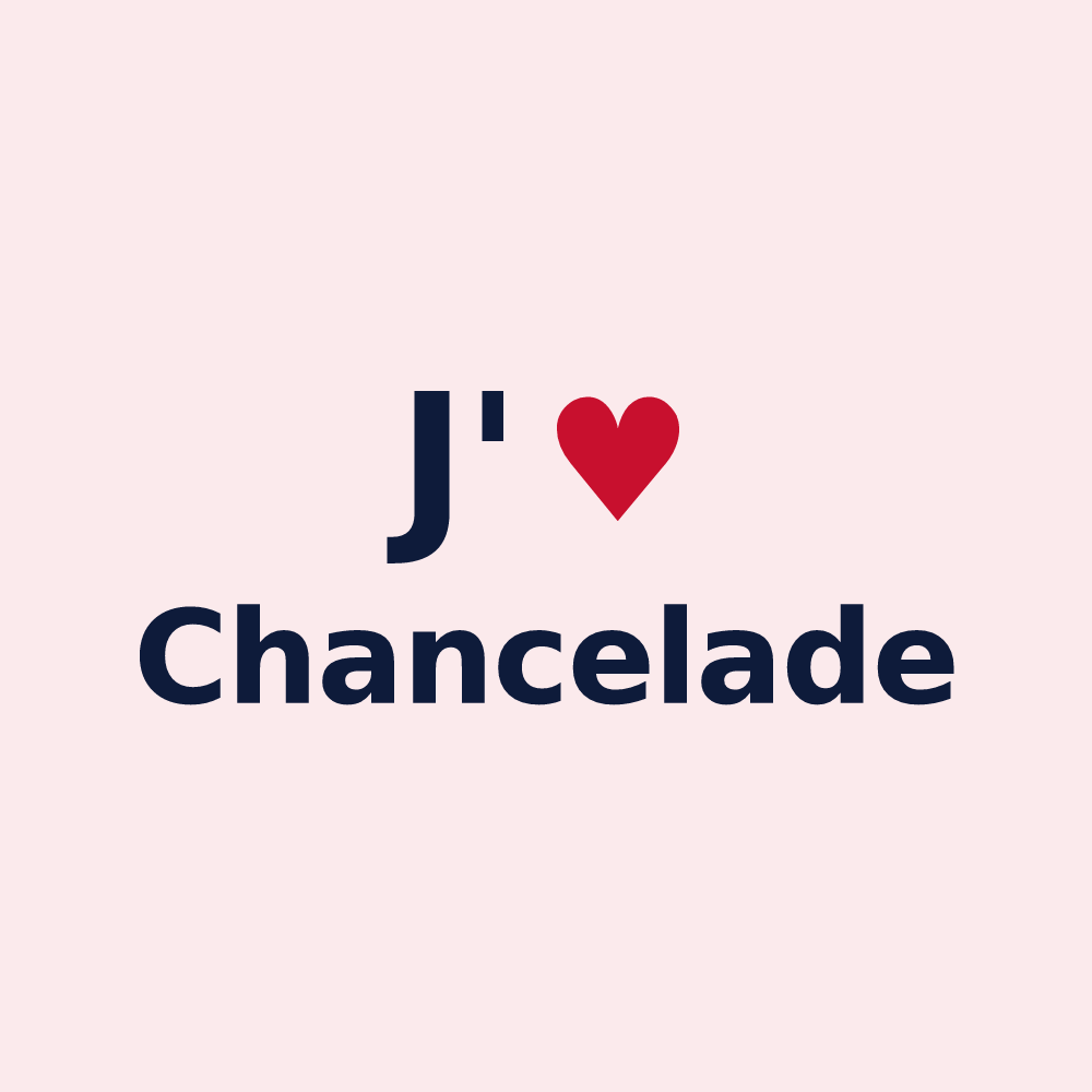Magnet personnalisé Chancelade — design J'aime Chancelade