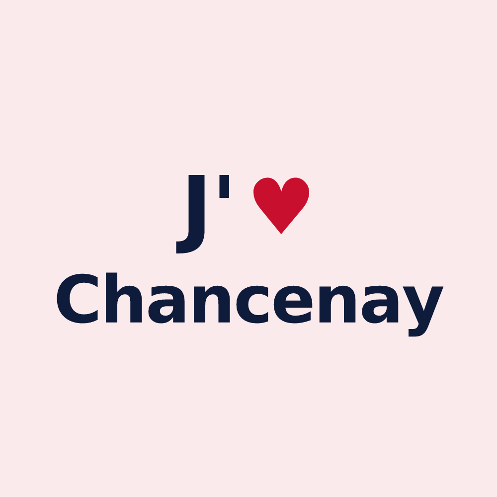 Magnet personnalisé Chancenay — design J'aime Chancenay