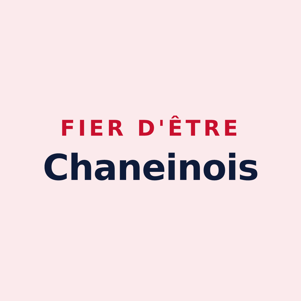 Magnet « Fier d'être Chaneinois » — design pour Chaneins