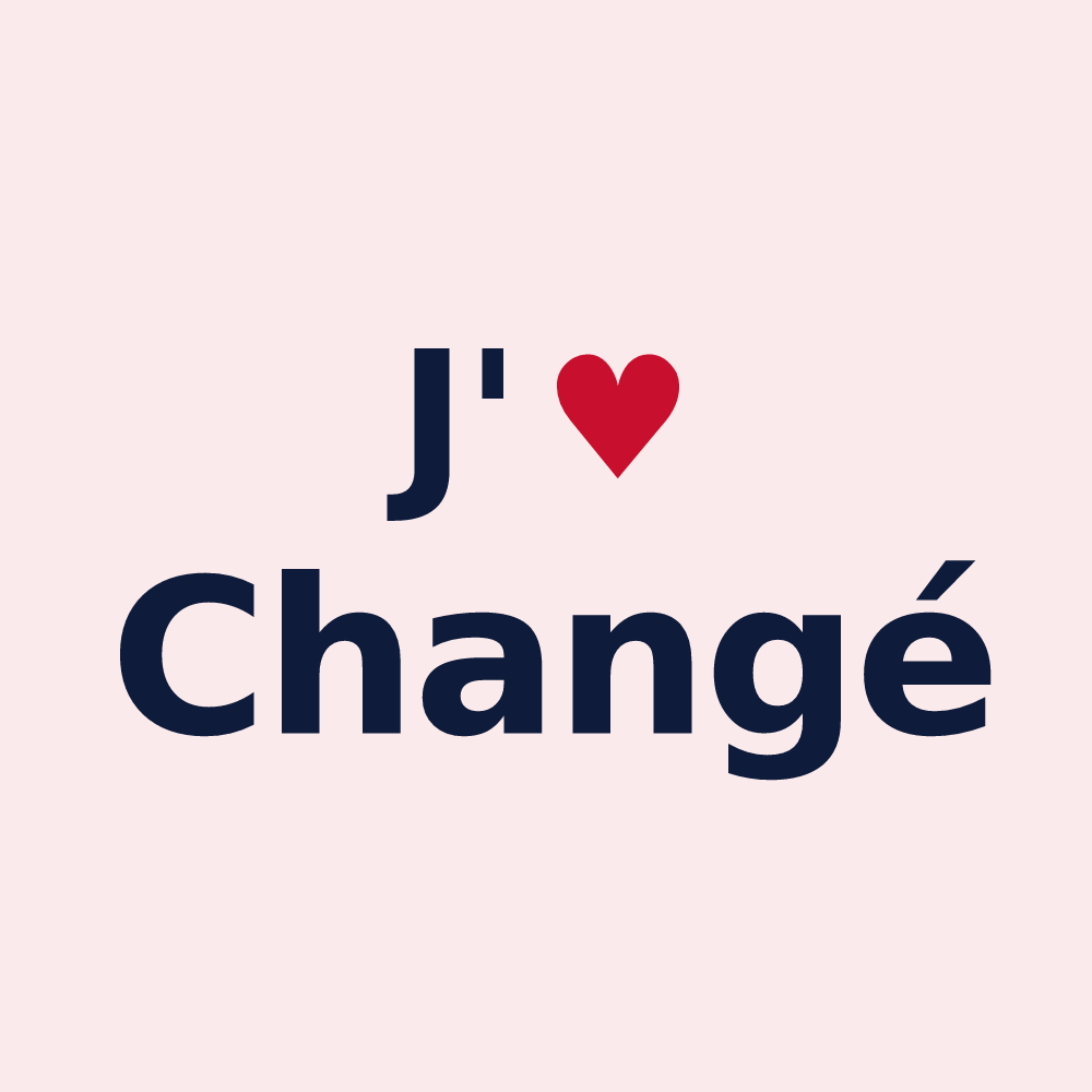 Magnet personnalisé Changé — design J'aime Changé
