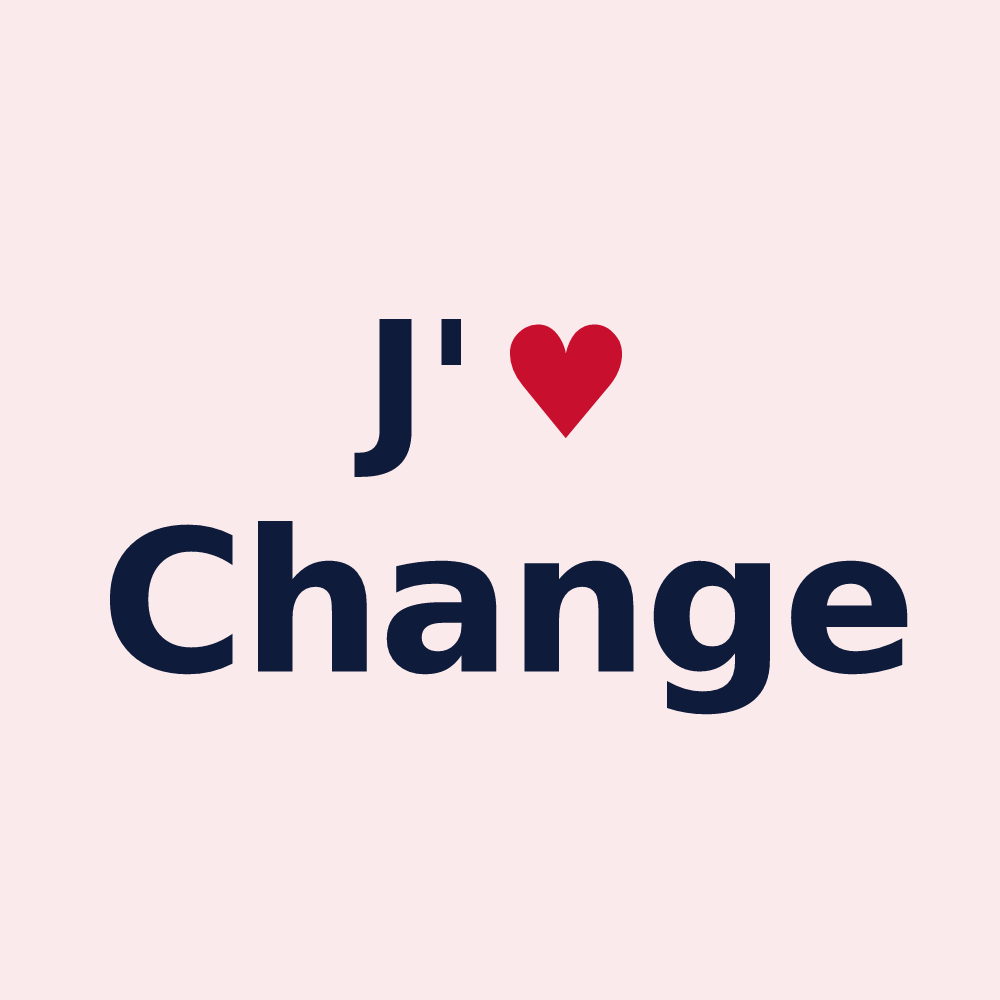 Magnet personnalisé Change — design J'aime Change