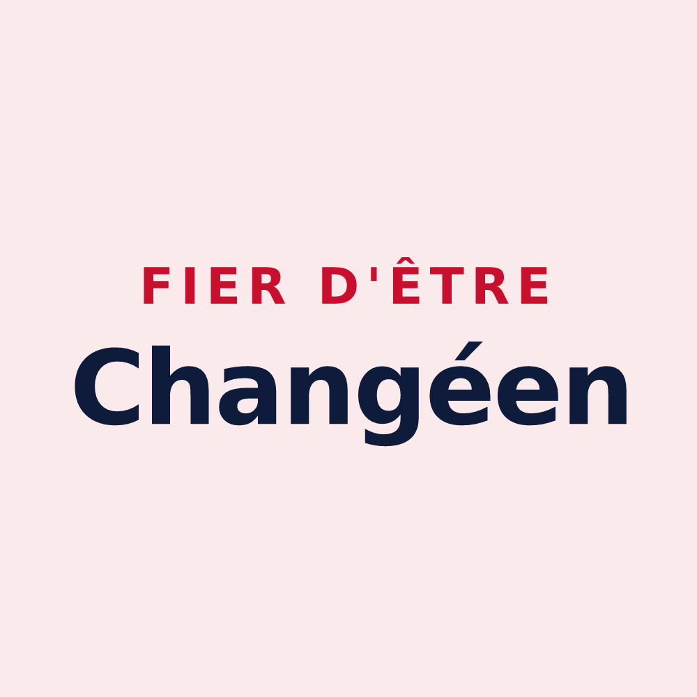 Magnet « Fier d'être Changéen » — design pour Changé