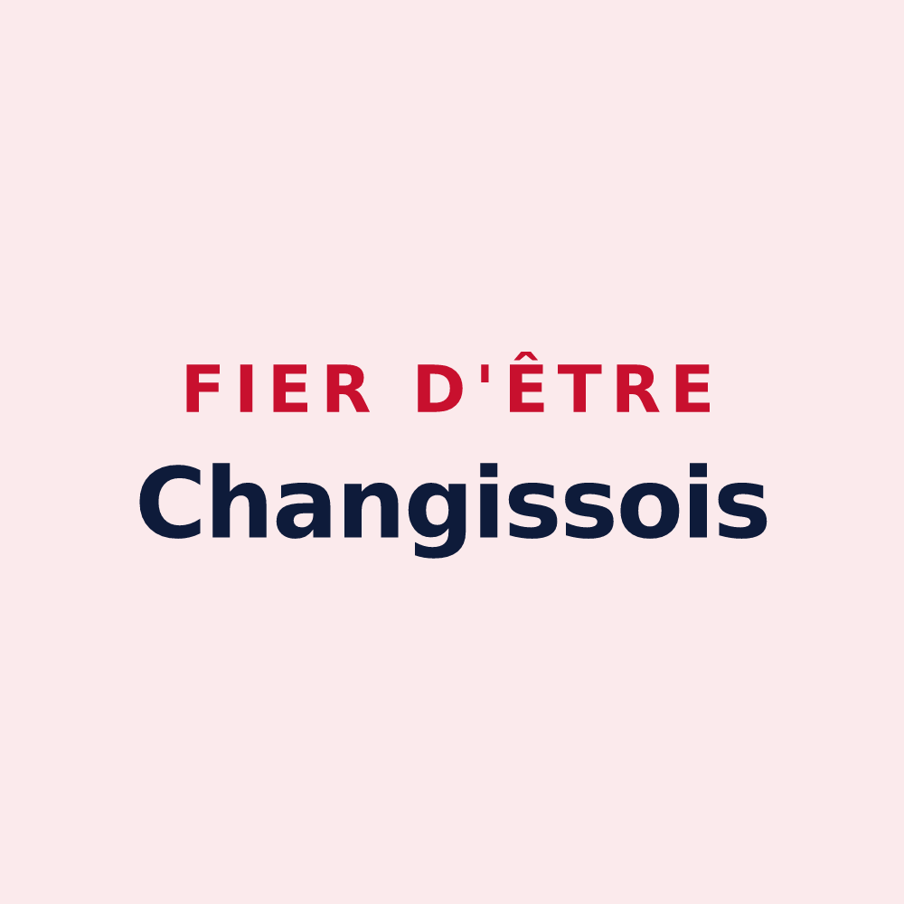 Magnet « Fier d'être Changissois » — design pour Changis-sur-Marne