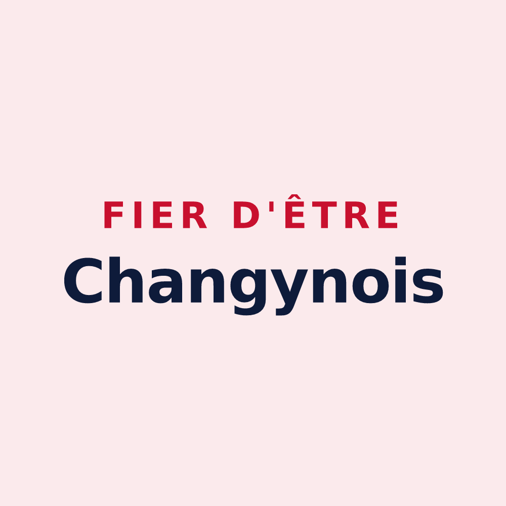 Magnet « Fier d'être Changynois » — design pour Changy