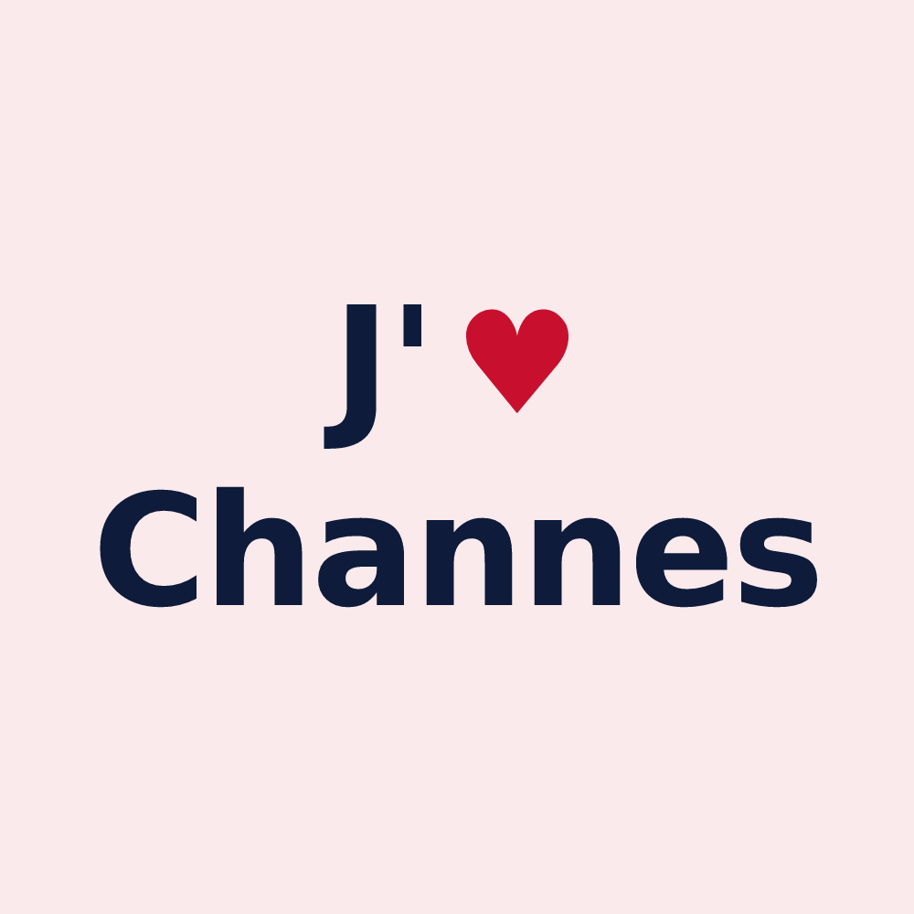 Magnet personnalisé Channes — design J'aime Channes