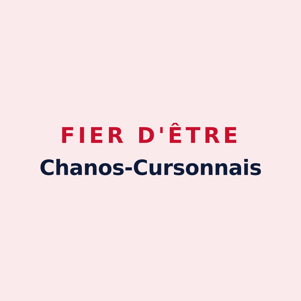 Magnet « Fier d'être Chanos-Cursonnais » — design pour Chanos-Curson