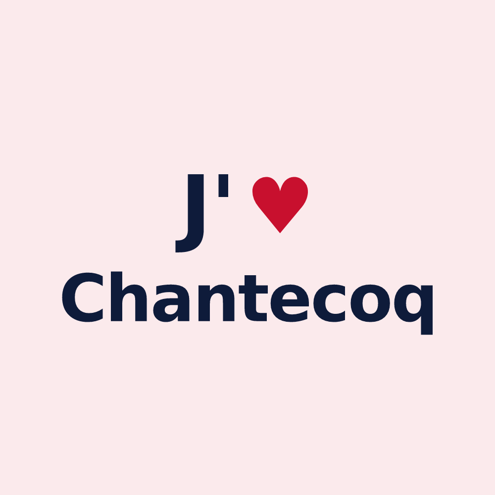 Magnet personnalisé Chantecoq — design J'aime Chantecoq