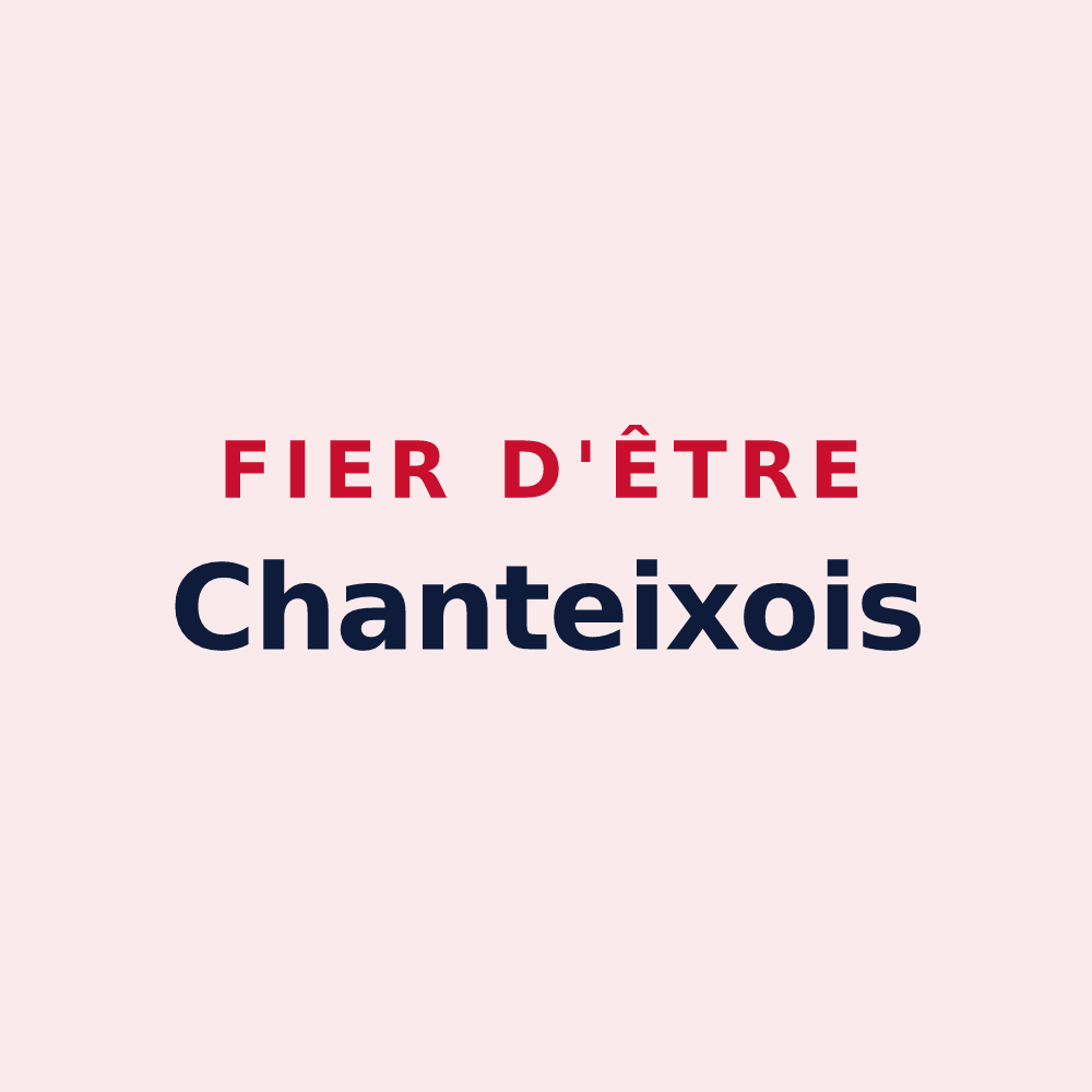 Magnet « Fier d'être Chanteixois » — design pour Chanteix