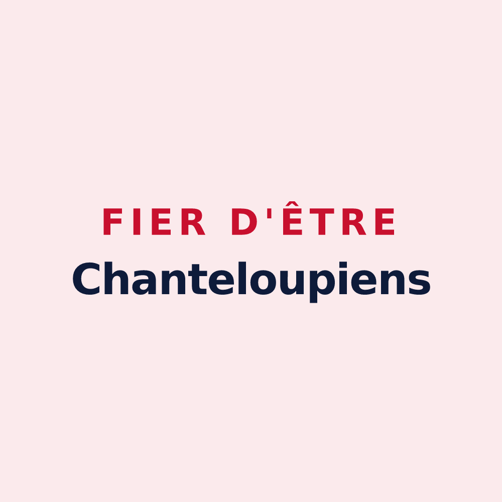 Magnet « Fier d'être Chanteloupiens » — design pour Chanteloup-en-Brie