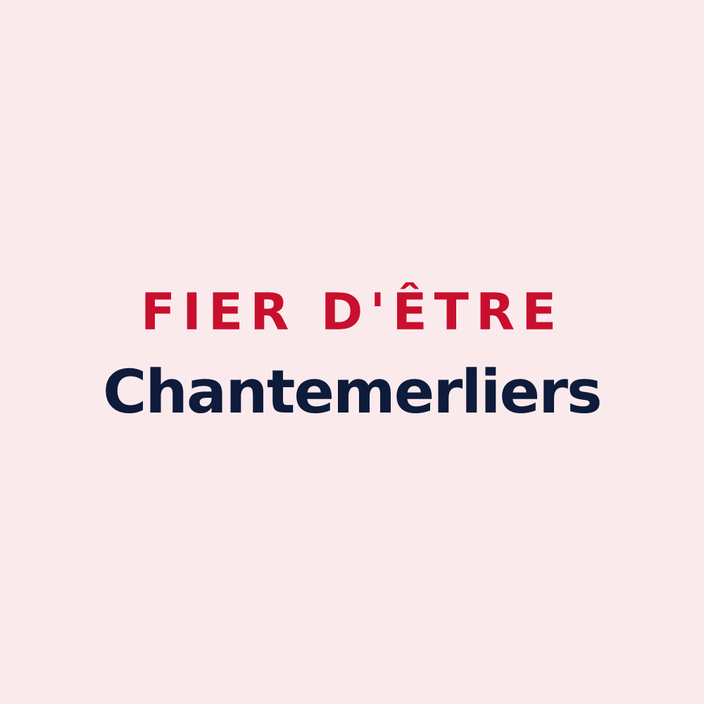 Magnet « Fier d'être Chantemerliers » — design pour Chantemerle