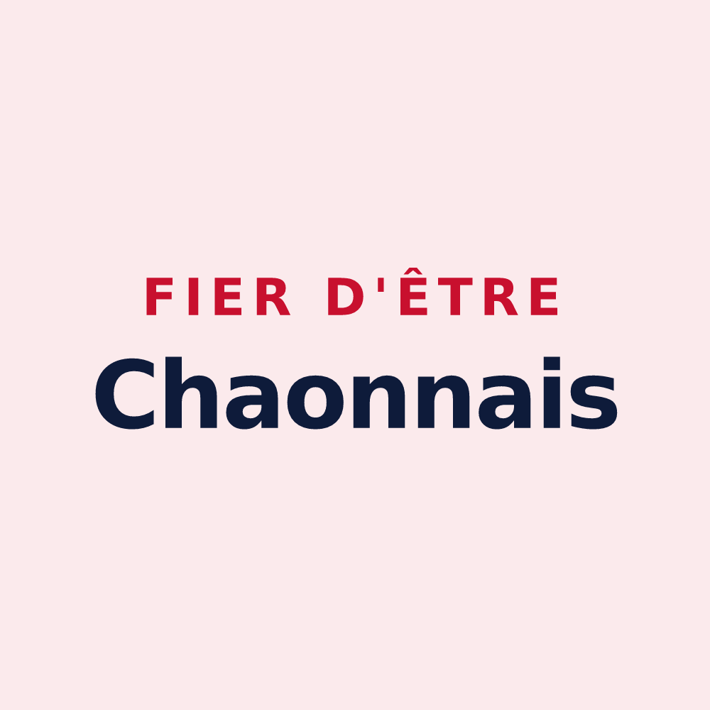 Magnet « Fier d'être Chaonnais » — design pour Chaon