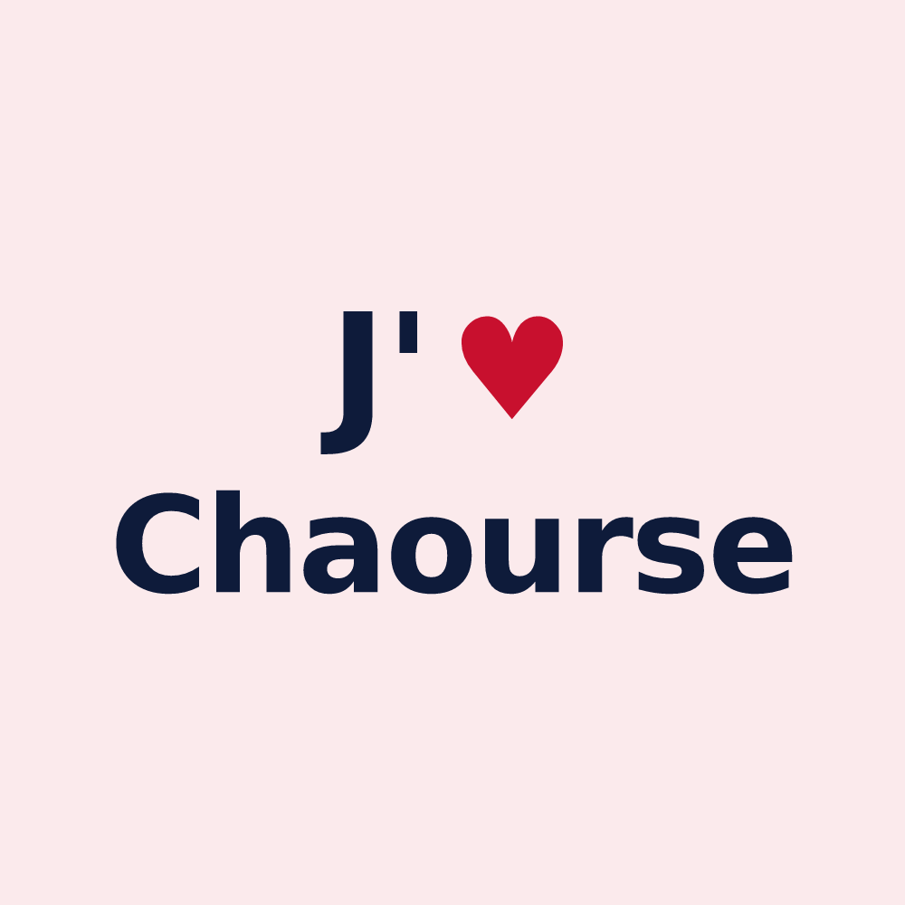 Magnet personnalisé Chaourse — design J'aime Chaourse