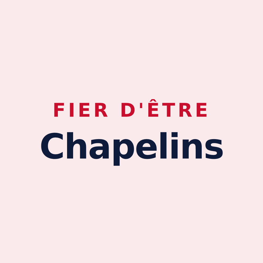 Magnet « Fier d'être Chapelins » — design pour Chapelle-d'Huin