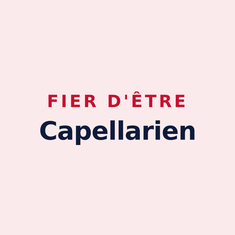 Magnet « Fier d'être Capellarien » — design pour Chapelle-Royale