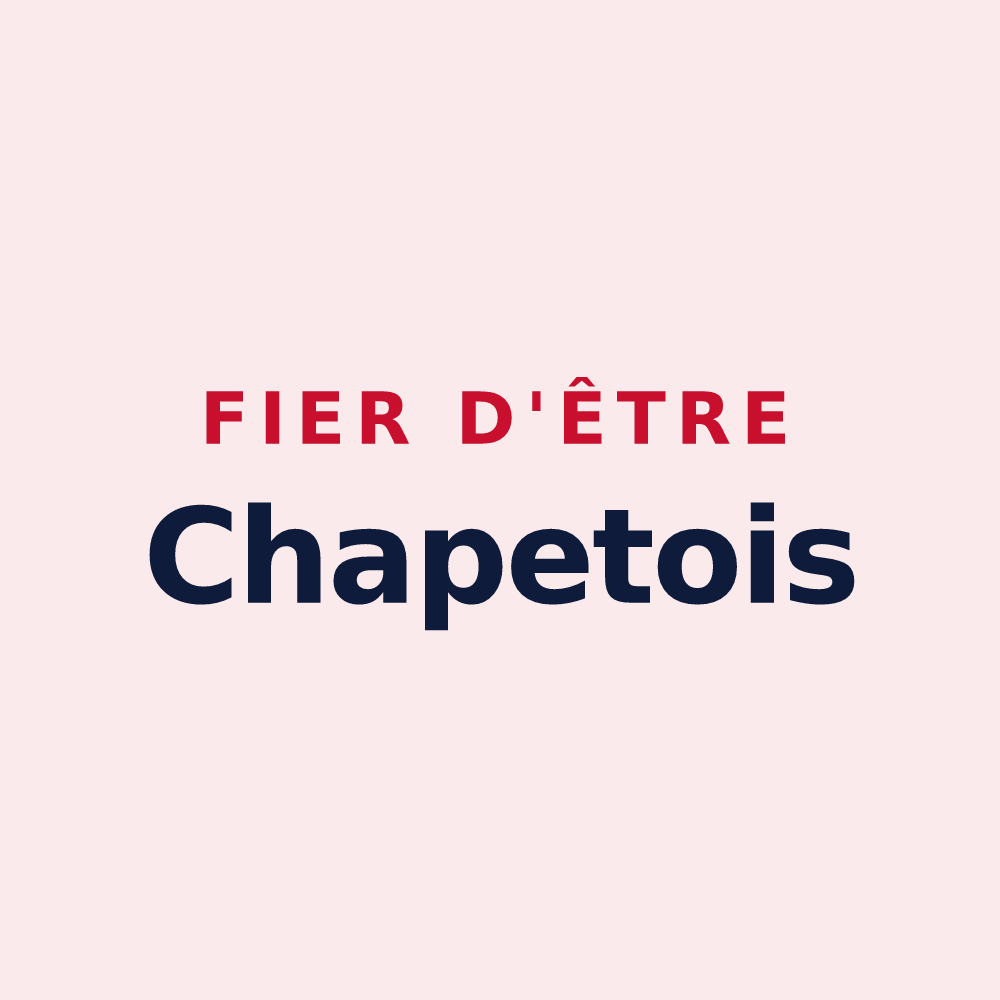 Magnet « Fier d'être Chapetois » — design pour Chapet