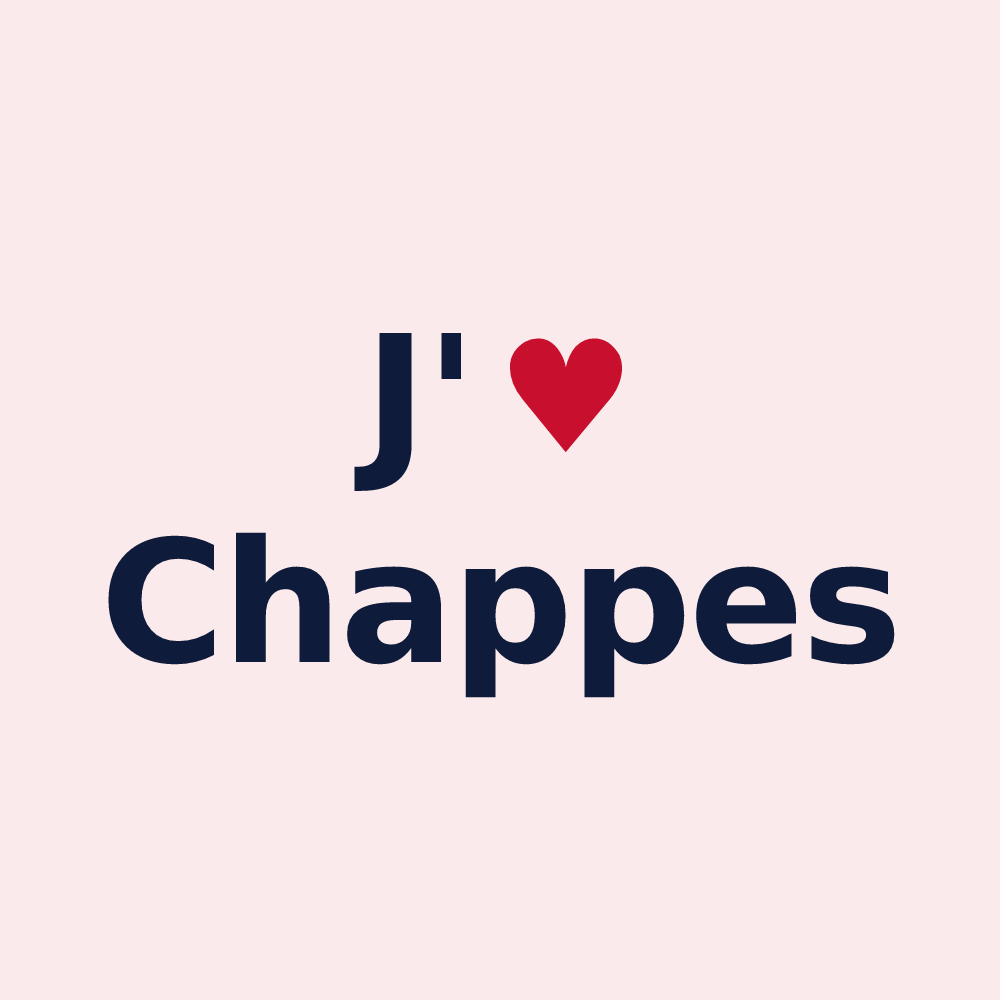 Magnet personnalisé Chappes — design J'aime Chappes