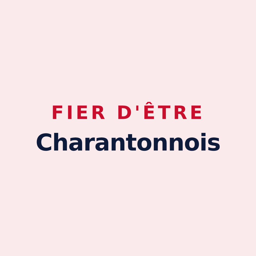 Magnet « Fier d'être Charantonnois » — design pour Charantonnay