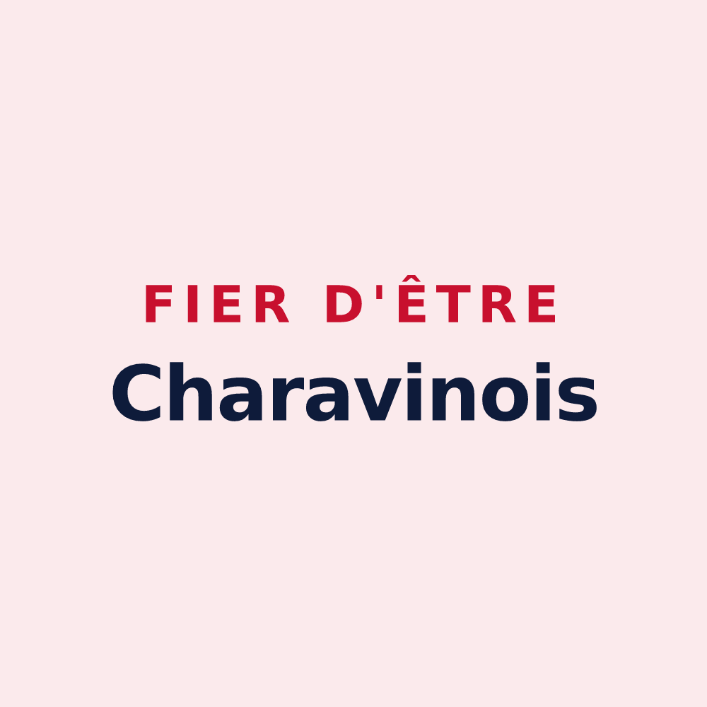 Magnet « Fier d'être Charavinois » — design pour Charavines