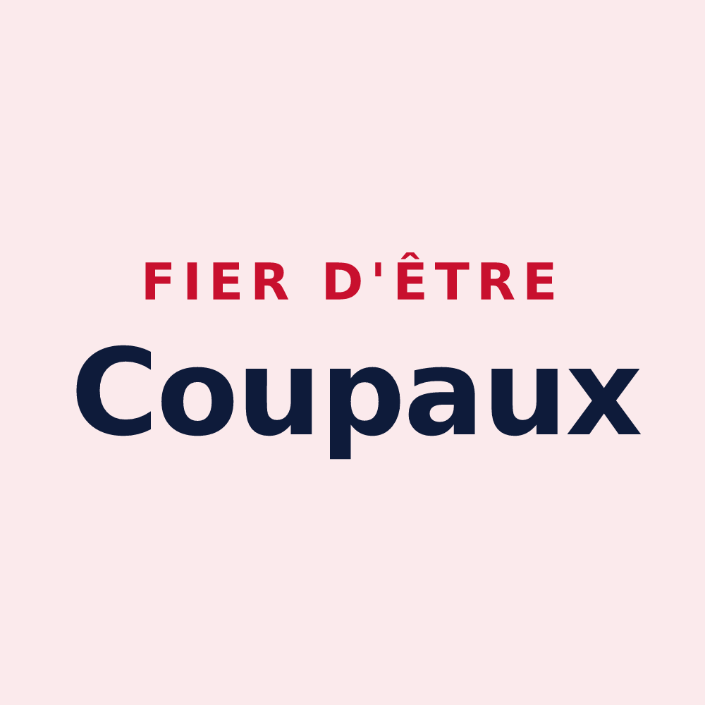 Magnet « Fier d'être Coupaux » — design pour Charbonnières-les-Varennes