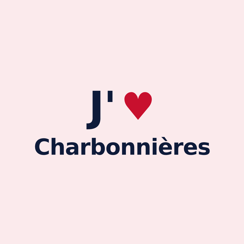 Magnet personnalisé Charbonnières — design J'aime Charbonnières