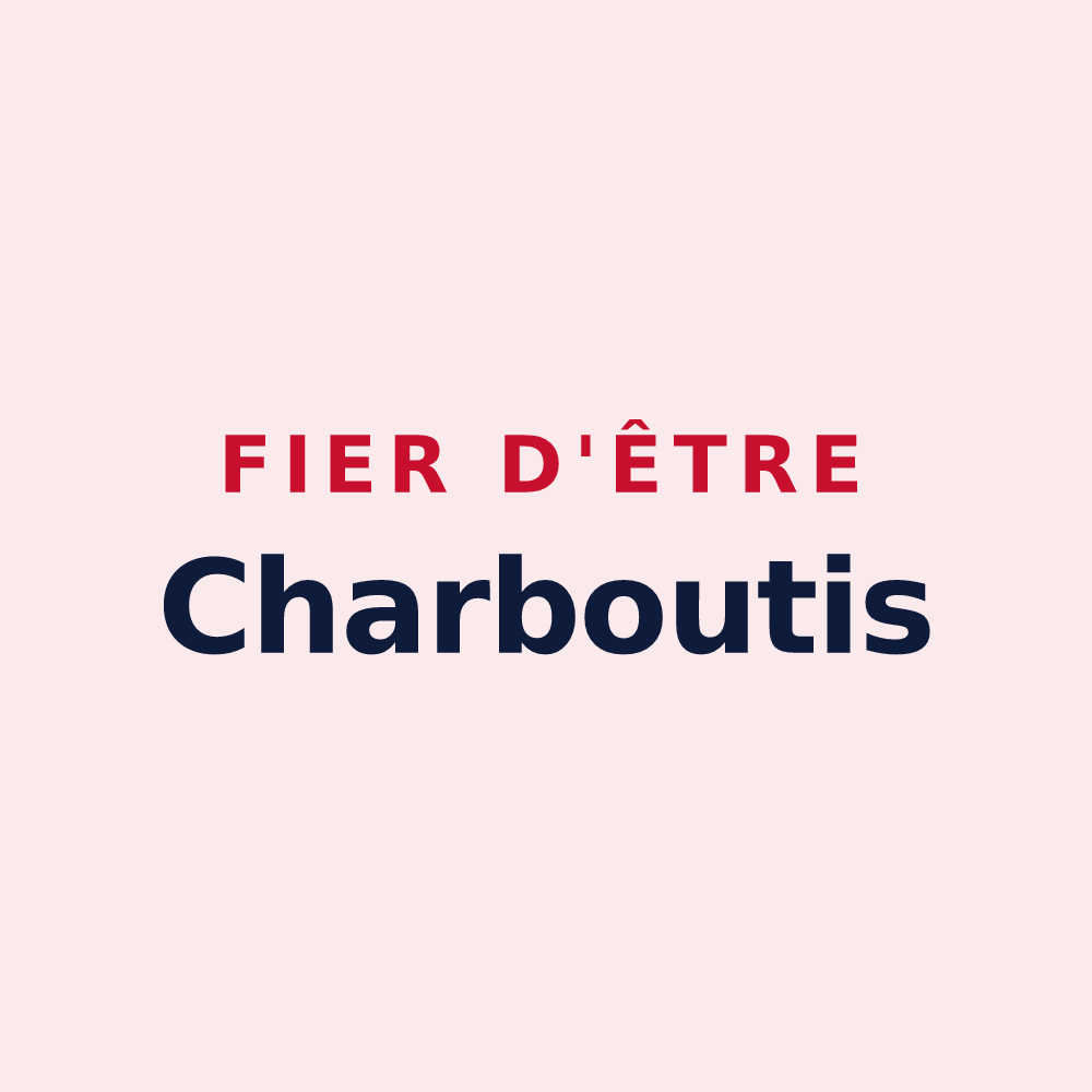 Magnet « Fier d'être Charboutis » — design pour Charbonnières