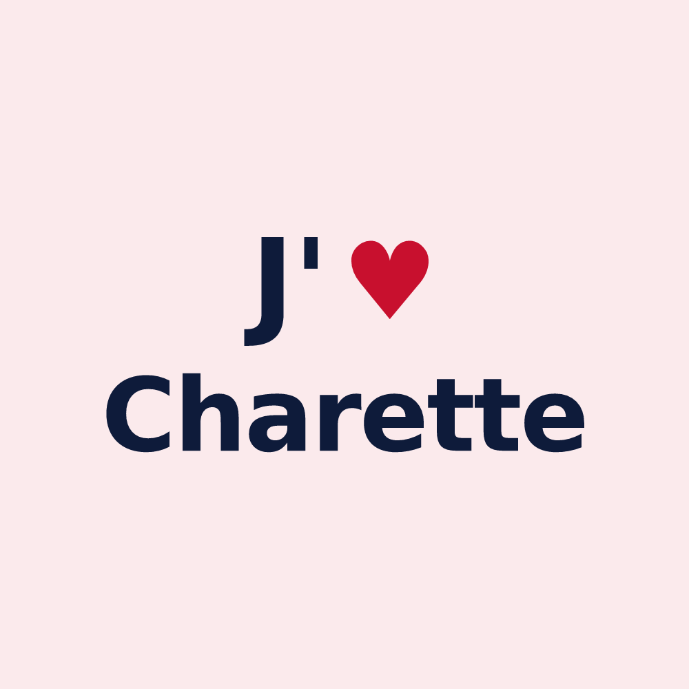 Magnet personnalisé Charette — design J'aime Charette