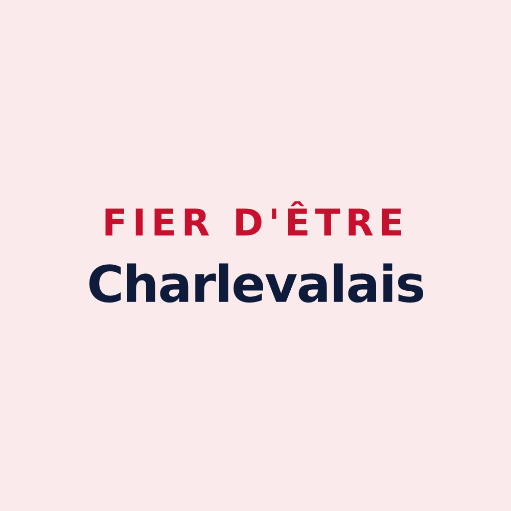Magnet « Fier d'être Charlevalais » — design pour Charleval