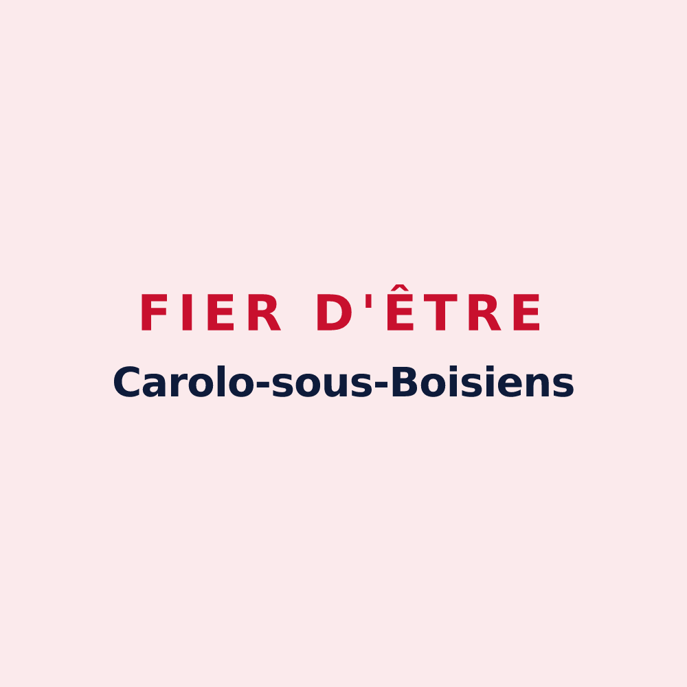 Magnet « Fier d'être Carolo-sous-Boisiens » — design pour Charleville-sous-Bois