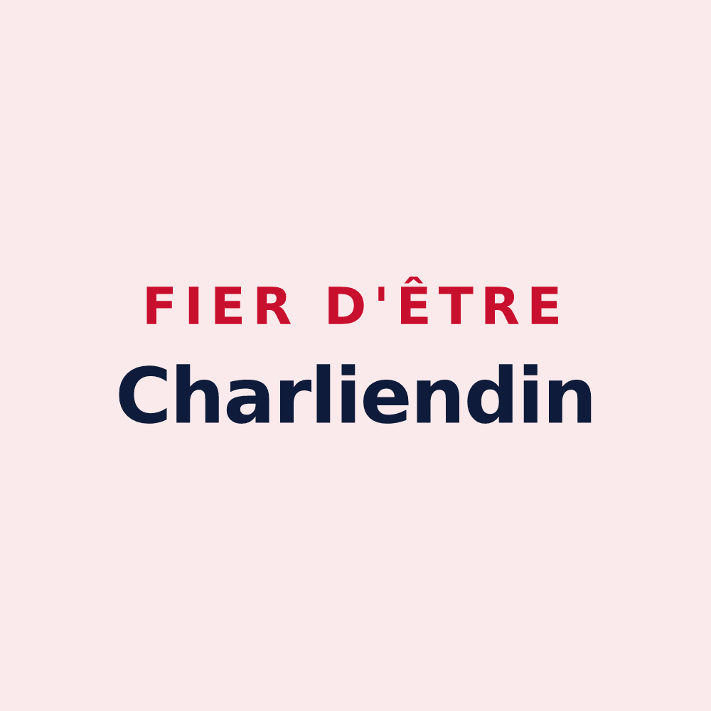 Magnet « Fier d'être Charliendin » — design pour Charlieu