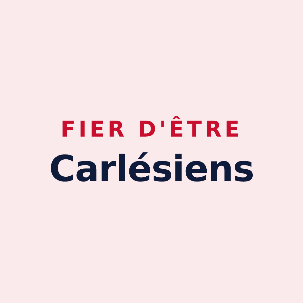 Magnet « Fier d'être Carlésiens » — design pour Charly-Oradour