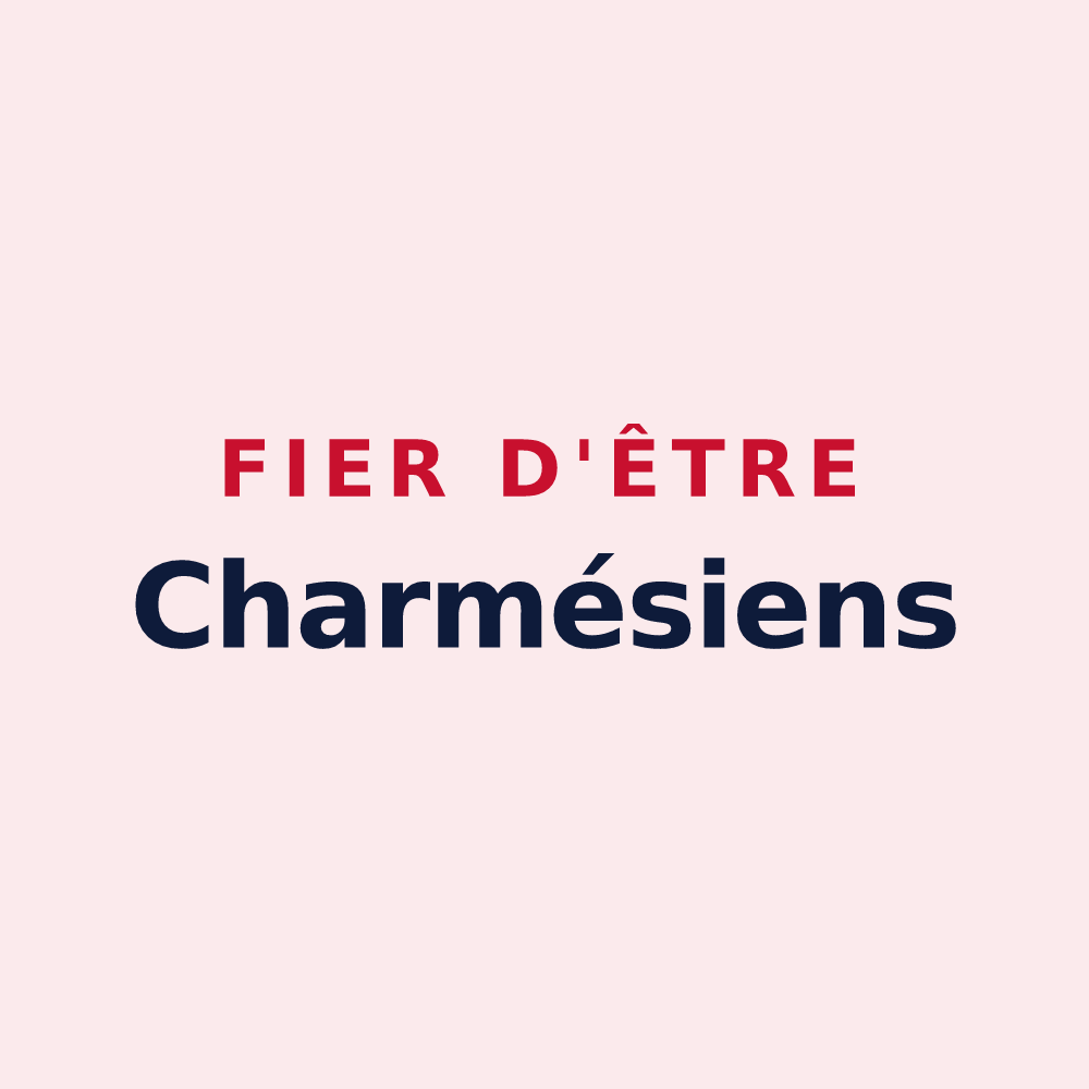 Magnet « Fier d'être Charmésiens » — design pour Charmes-sur-Rhône