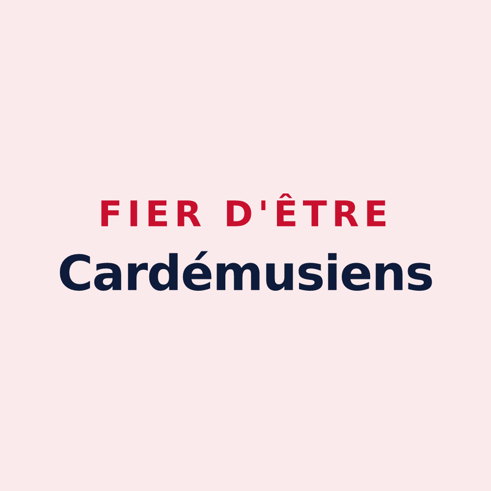 Magnet « Fier d'être Cardémusiens » — design pour Charmoy