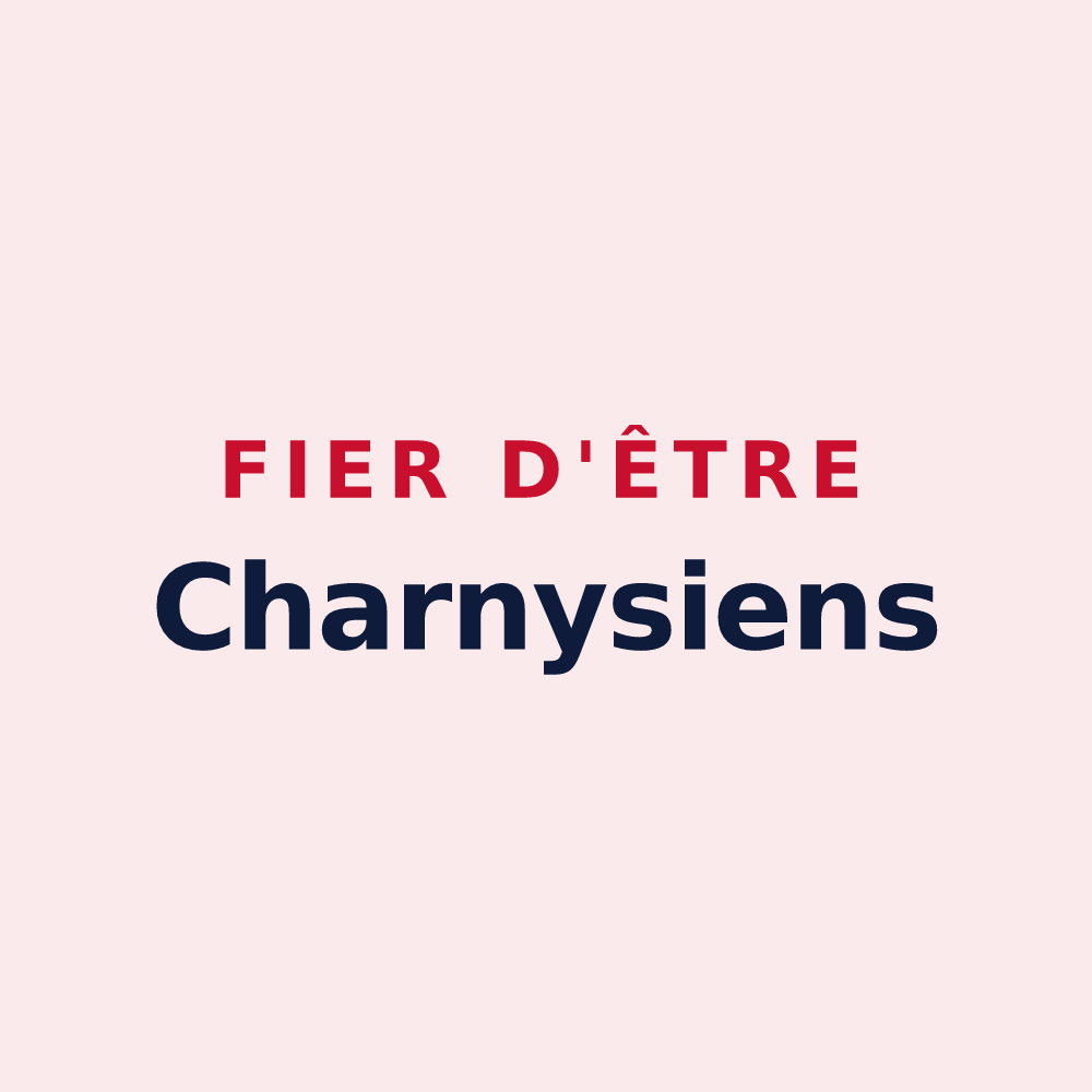 Magnet « Fier d'être Charnysiens » — design pour Charny-sur-Meuse