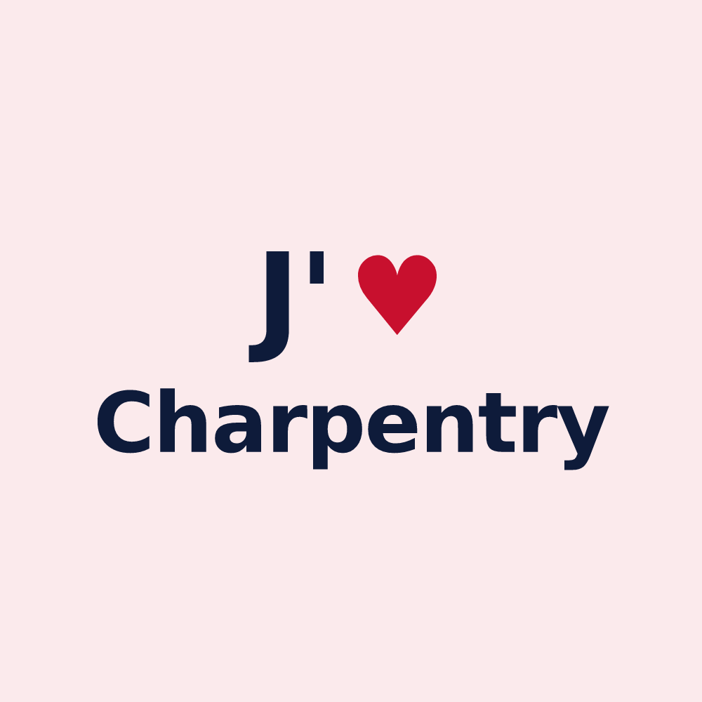 Magnet personnalisé Charpentry — design J'aime Charpentry