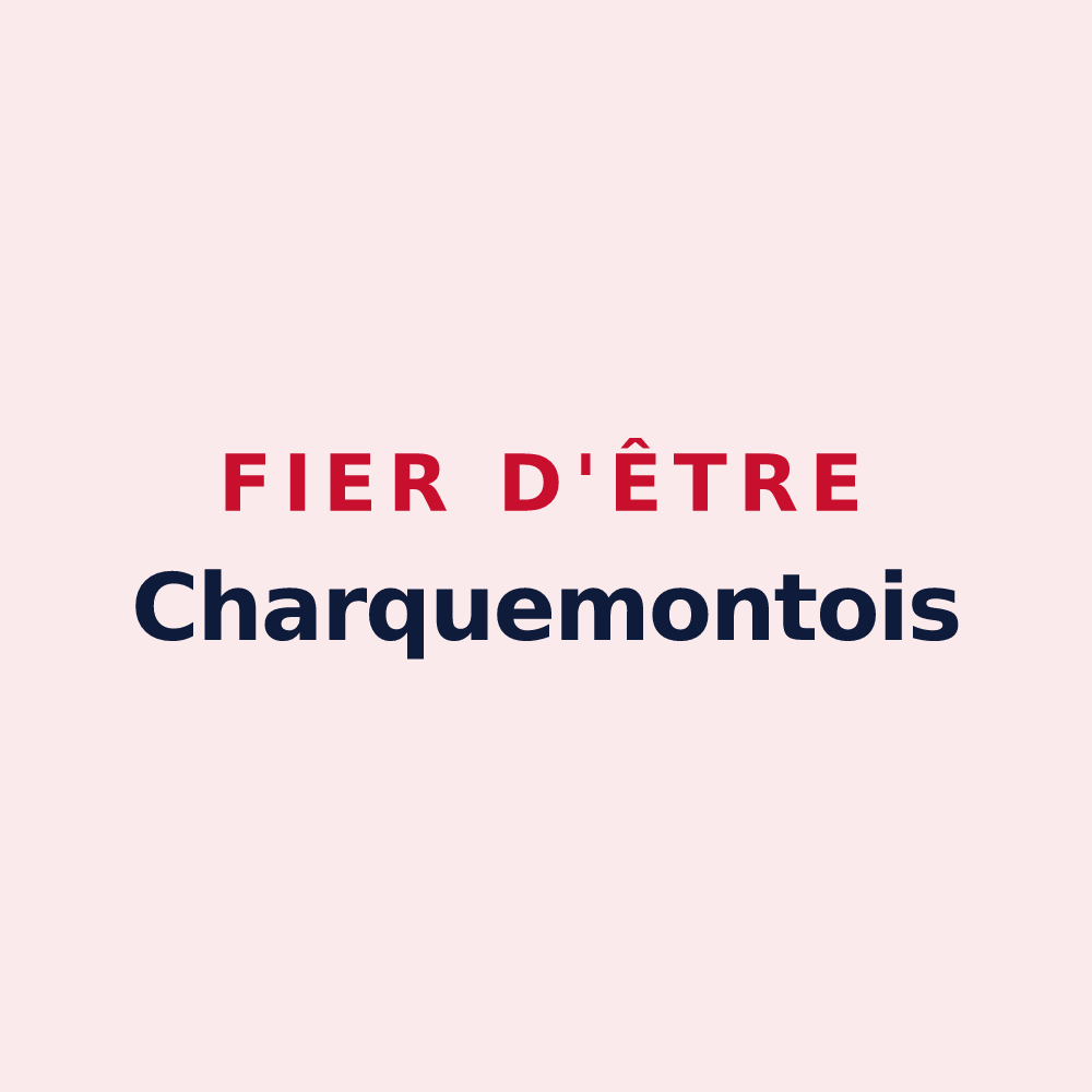 Magnet « Fier d'être Charquemontois » — design pour Charquemont
