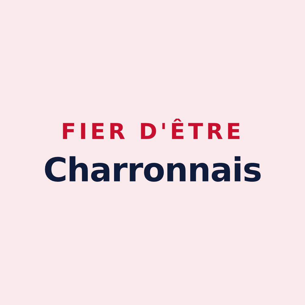 Magnet « Fier d'être Charronnais » — design pour Charron
