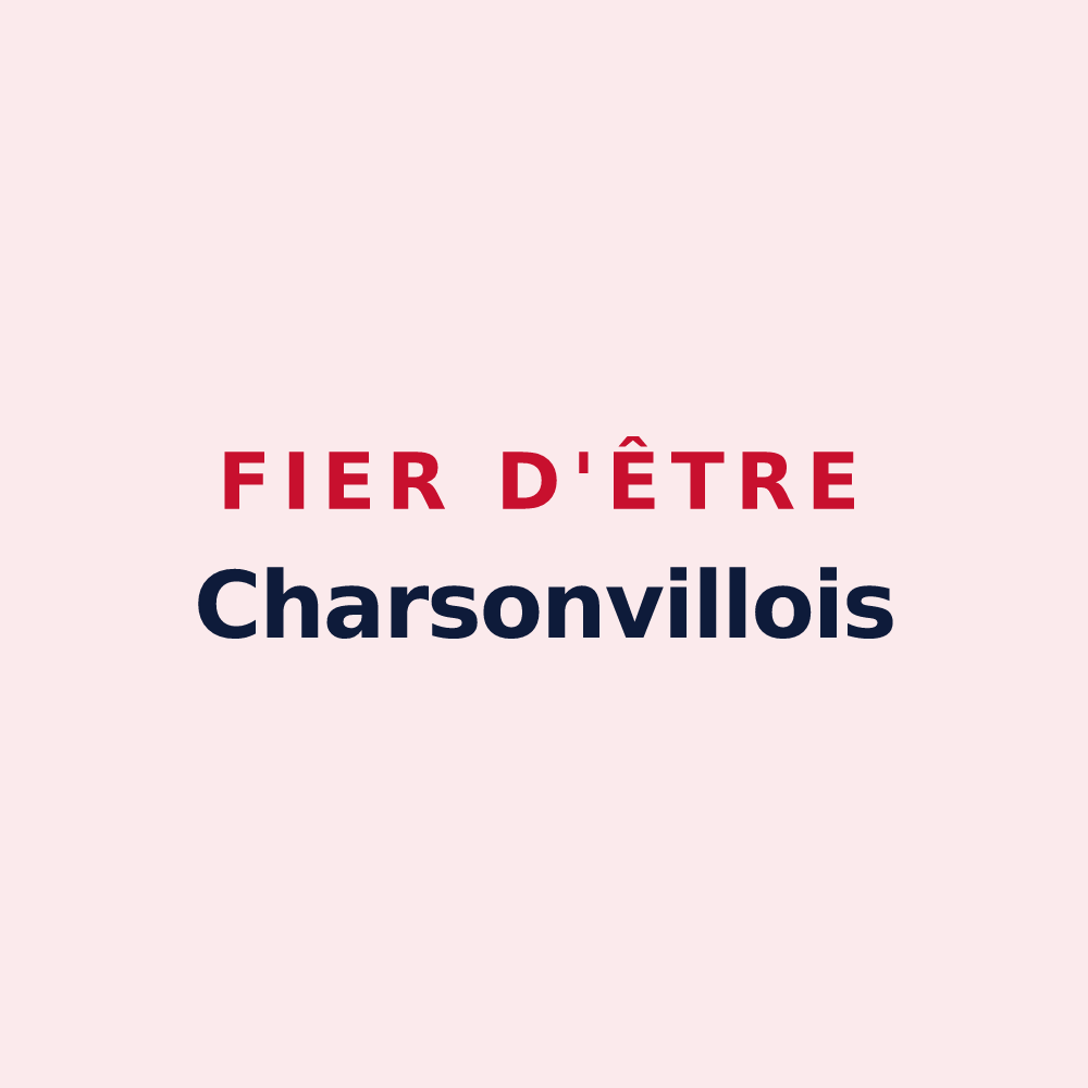 Magnet « Fier d'être Charsonvillois » — design pour Charsonville