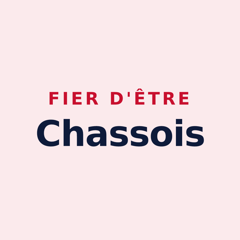 Magnet « Fier d'être Chassois » — design pour Chas