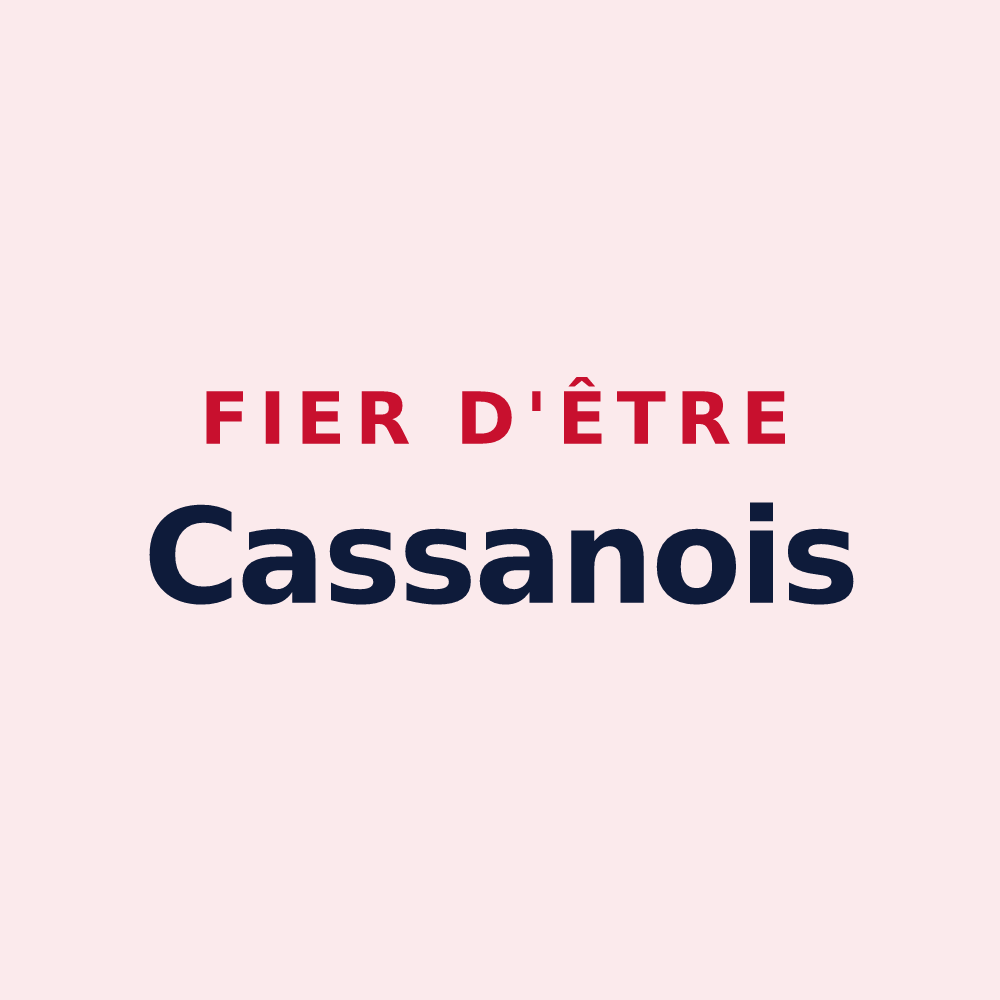 Magnet « Fier d'être Cassanois » — design pour Chassaignes