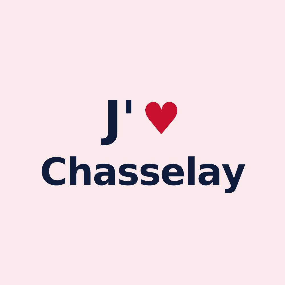 Magnet personnalisé Chasselay — design J'aime Chasselay