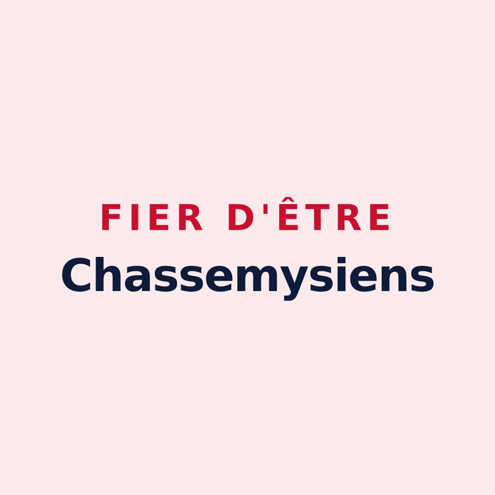 Magnet « Fier d'être Chassemysiens » — design pour Chassemy