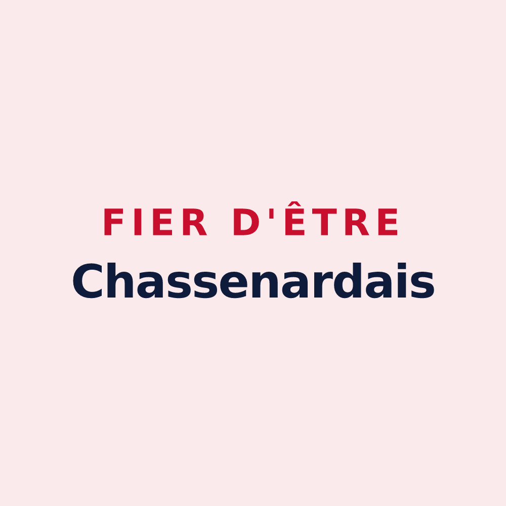Magnet « Fier d'être Chassenardais » — design pour Chassenard