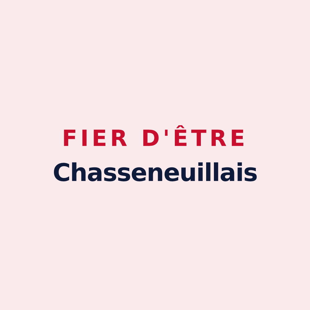 Magnet « Fier d'être Chasseneuillais » — design pour Chasseneuil-du-Poitou