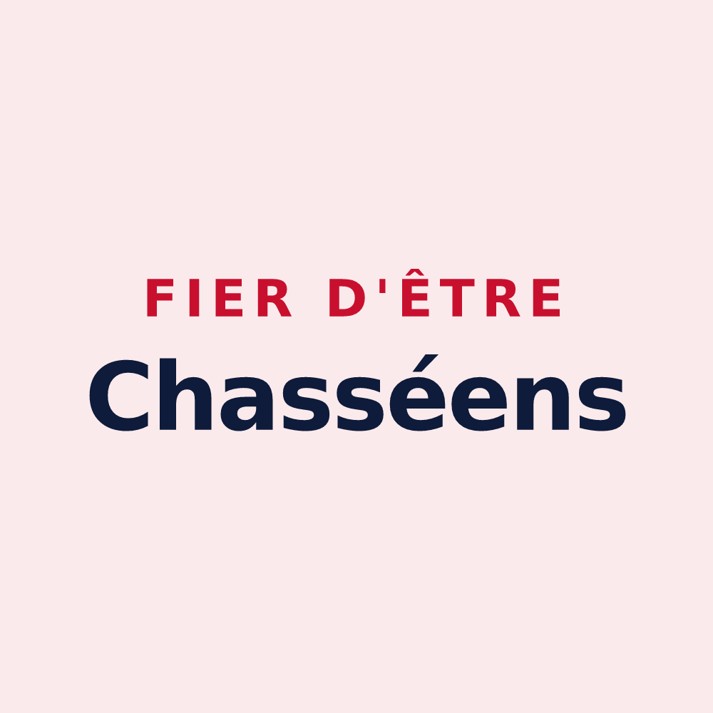 Magnet « Fier d'être Chasséens » — design pour Chassey-lès-Montbozon
