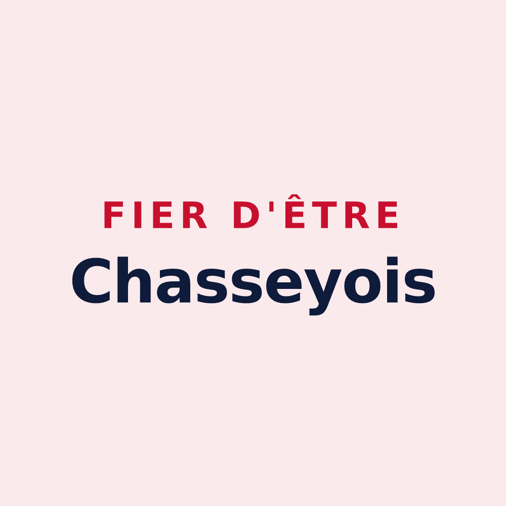 Magnet « Fier d'être Chasseyois » — design pour Chassey