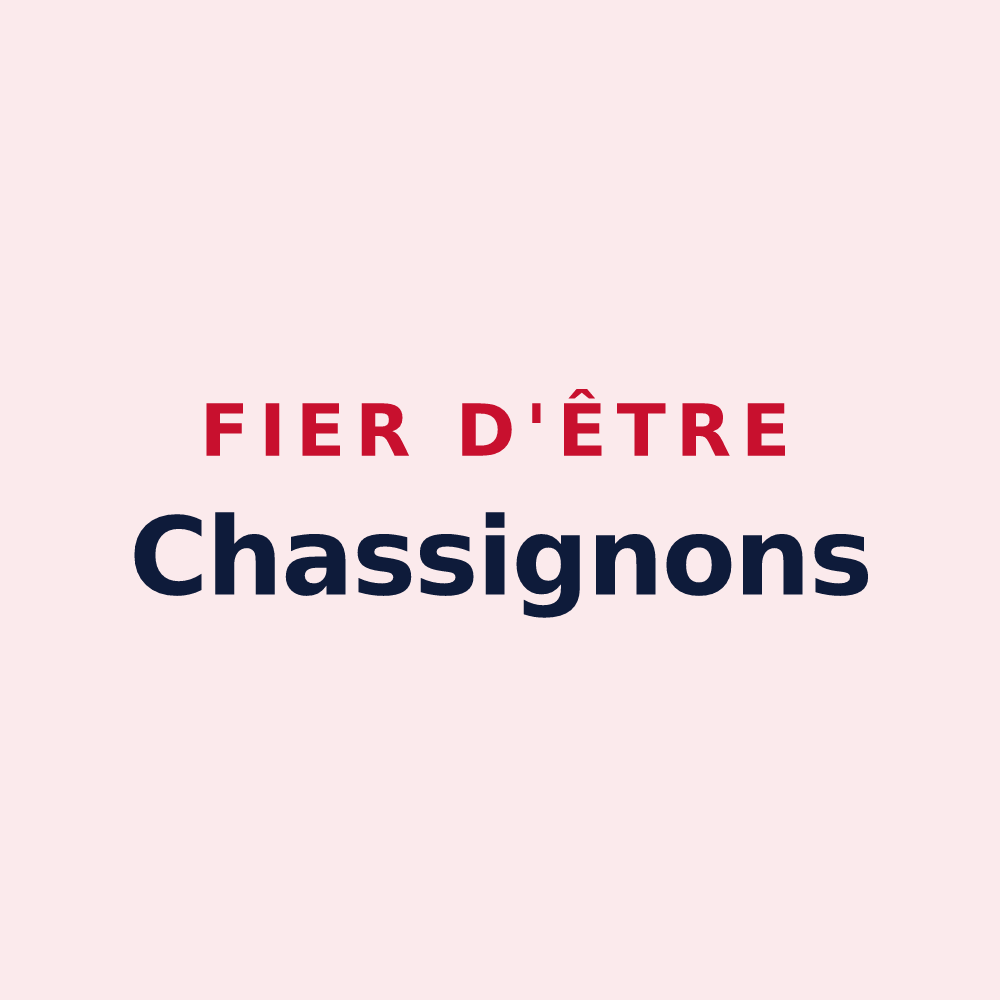 Magnet « Fier d'être Chassignons » — design pour Chassigny-sous-Dun
