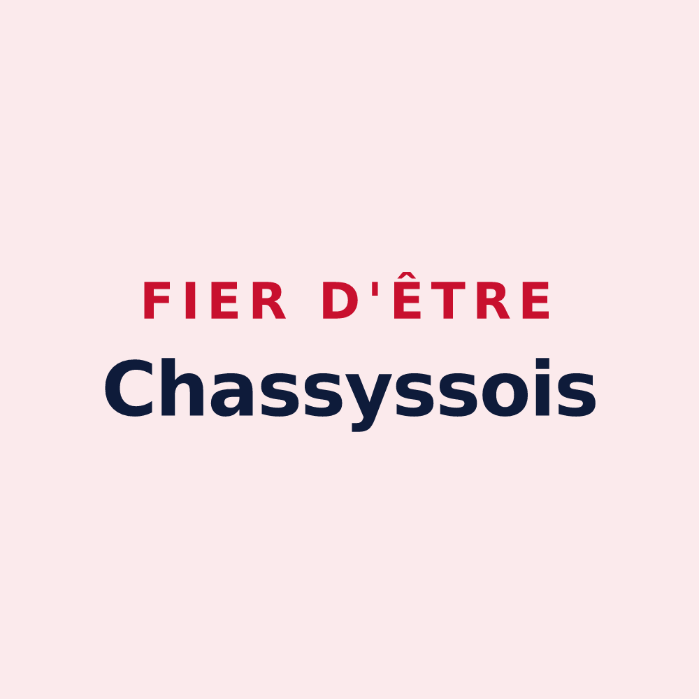 Magnet « Fier d'être Chassyssois » — design pour Chassy