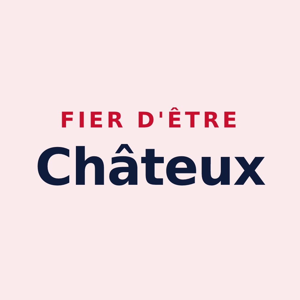 Magnet « Fier d'être Châteux » — design pour Châtas