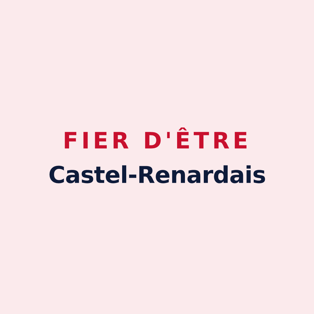 Magnet « Fier d'être Castel-Renardais » — design pour Château-Renard